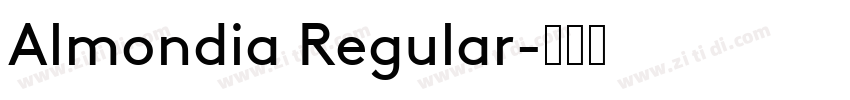 Almondia Regular字体转换